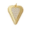 Rack Plating Brass Micro Pave Cubic Zirconia Pendants X-KK-P279-05B-G-1