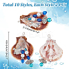 20Pcs 10 Styles Shell Big Pendants PALLOY-PH01671-2