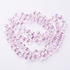 Transparent Glass Beads Strands LS-GLAA-T006-14G-2