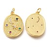 Brass Micro Pave Colorful Cubic Zirconia Pendants ZIRC-J024-04G-2