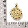 Brass Pave Natural White Shell Carved Cat Pendants KK-Z091-08G-03-3