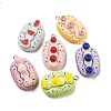 Imitation Food Opaque Resin Pendants X-RESI-A031-04-1