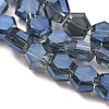 Electroplate Glass Beads Strands EGLA-L018-C-FR03-2