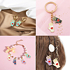 60Pcs 6 Colors Alloy Enamel Pendants ENAM-CJ0003-82-7