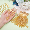 WADORN 1 Yard Polyester Lace Trims with Glass Beaded Tassel DIY-WR0003-84A-3