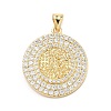 Brass Micro Pave Cubic Zirconia Pendants KK-H539-17A-05-1