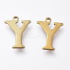 PVD Vacuum Plating  304 Stainless Steel Charms STAS-H112-Y-AB-1