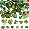 40Pcs 10 Styles Mixed Styles Handmade Lampwork Beads LAMP-PA0001-68A-1