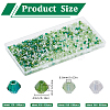 25 Strands 4 Colors Transparent Electroplate Glass Beads Strands GLAA-SP0001-27A-2