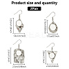8 Pairs 4 Styles Blank Glass Dome Dangle Earrings EJEW-AB00027-2