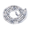 Ombre Effect Opaque Crackle Glass Beads Strands GLAA-Q106-01A-A04-3