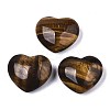 Natural Tiger Eye Heart Love Stone G-N0326-56E-1