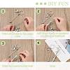 2Pcs Brass Bar Beadable Keychain for Jewelry Making DIY Crafts KEYC-CJ0001-04-4