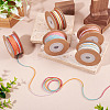 5 Rolls 5 Colors Segment Dyed Macrame Cotton Cord OCOR-TA0004-05B-7