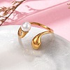 304 Stainless Steel Cuff Rings RJEW-D317-03G-2