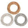 45Pcs 3 Colors Spring Bracelets TWIR-BBC0001-07-1