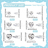 94Pcs 6 Styles Glass Rhinestone Cabochons FIND-FG0003-77B-2