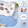 DIY Blank Dome 304 Stainless Steel Brooch Making Kit DIY-TA0009-60-3