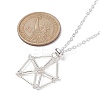 Stainless Steel Macrame Pouch Empty Stone Holder for Pendant Necklace Making NJEW-JN04532-03-5
