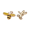 36Pcs 6 Style Light Gold Plated Alloy Pendants ENAM-ZZ0001-05-5