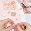 40Pcs 4 Colors Dyed Synthetic Coral & Resin Beads SHEL-SP0001-07B-3