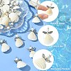 50Pcs 10 Styles Shell & Alloy Pendants PALLOY-CJ00044-3