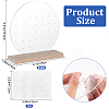 Round Transparent Acrylic Earring Stud Display Stand ODIS-WH0015-95-2