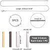 DIY Rectangle Pendant Necklace Making Kits DIY-UN0003-52-3