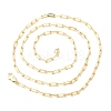 925 Sterling Silver Paperclip Chain Necklace NJEW-I124-004-1