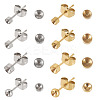 32Pcs 8 Styles 304 Stainless Steel Stud Earring Findings STAS-TA0002-97-2