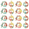 16Pcs 4 Styles Alloy Enamel Pendants ENAM-FS0002-24-1