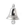 Brass Micro Pave Cubic Zirconia Pendants KK-P290-27P-1