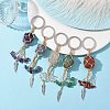 Nylon Wired Gemstone Keychains KEYC-JKC00748-2