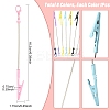 8Pcs 8 Colors Alloy Bracelet Tool Jewelry Helper Beadable Alligator Clip AJEW-YW0002-08-3