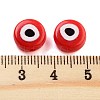 Opaque Printed Acrylic Beads OACR-G038-04A-3