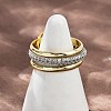 Brass Micro Pave Cubic Zirconia Finger Rings RJEW-D325-01PG-07-1
