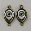 Alloy Resin Eye Links Connector Charms FIND-WH0165-01AB-1