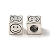 Tibetan Style Alloy European Bead Rhinestone Settings FIND-A038-02B-AS-2