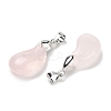 Natural Rose Quartz Pendants G-NH0025-14P-07-2