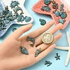 30Pcs 10 Styles Tibetan Style Alloy Pendants FIND-YW0007-08-8