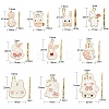 50Pcs 10 Styles Alloy Enamel Pendants ENAM-CJ0003-27-2