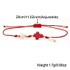Plastic Imitation Pearl Charm Bracelets GR7958-5-2