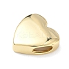 Heart Brass Slide Charms KK-P349-18B-G-2