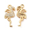 Brass Micro Pave Cubic Zirconia Pendants KK-F860-05G-1