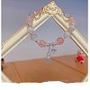 Star Alloy Cat Eye & Natural Rose Quartz Round Beaded Charm Bracelets WG18D49-03-1