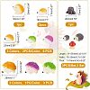 SUPERFINDINGS Hedgehog Shape Resin Animal Model Ornaments DJEW-FH0001-08-5