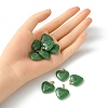 Imitation Jade Glass Pendants GLAA-YW0003-01A-4