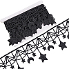 5Yards Moon Star Polyester Lace Trim OCOR-GF0004-06-1