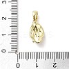 Brass Micro Pave Cubic Zirconia Pendants KK-F877-19G-3