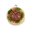 Opaque Resin Pendants RESI-S016-01B-2